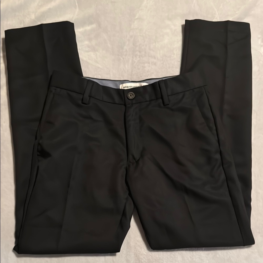 Men's Black Slim Fit Dress Pant- 28W x 30L